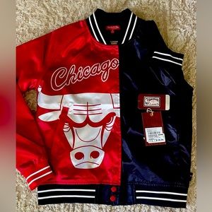 NBA Chicago Bulls Mitchell & Ness Bomber Jacket Women’s Size Small RARE